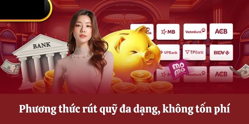 Phương thức rút tiền Go99 đa dạng, không tốn phí